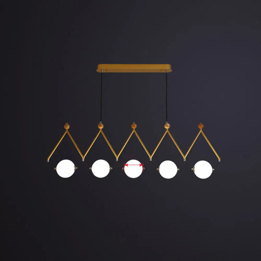 DecorBites™ Ivory Glass Minimalist Ball Suspension Light - Creative Island Fixture
