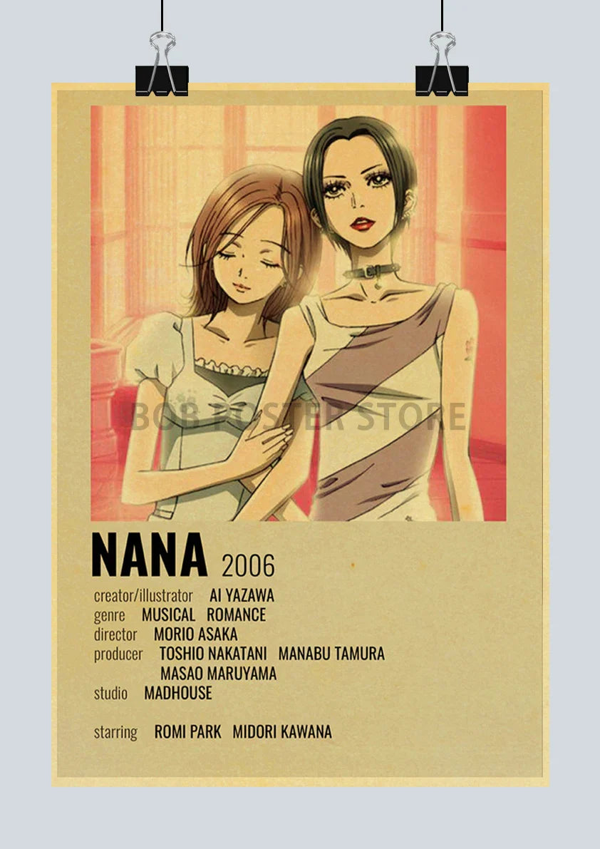 ’Japanese Anime NANA Retro Kraft Paper Posters’ - Posters