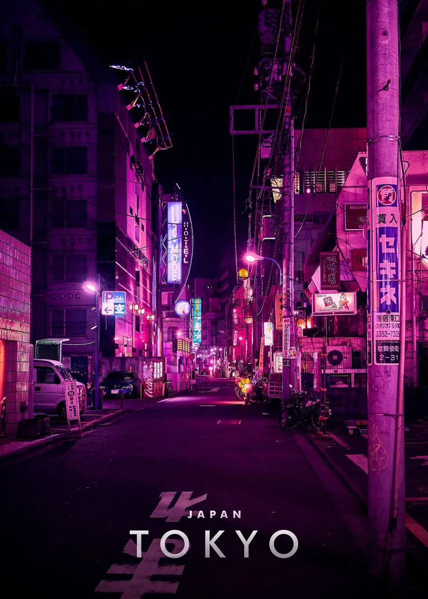 Japanese City Landscape Canvas Wall Art - green / 40x60cm No Frame - Posters