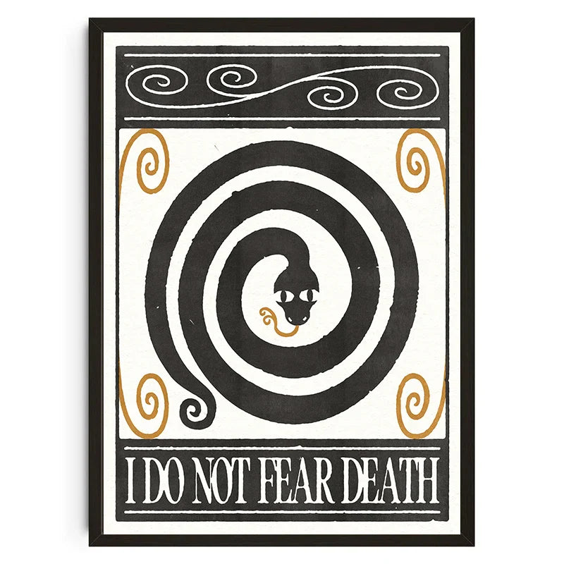 Japanese Koi Cat Abstract Wall Art - Vintage Style - Posters