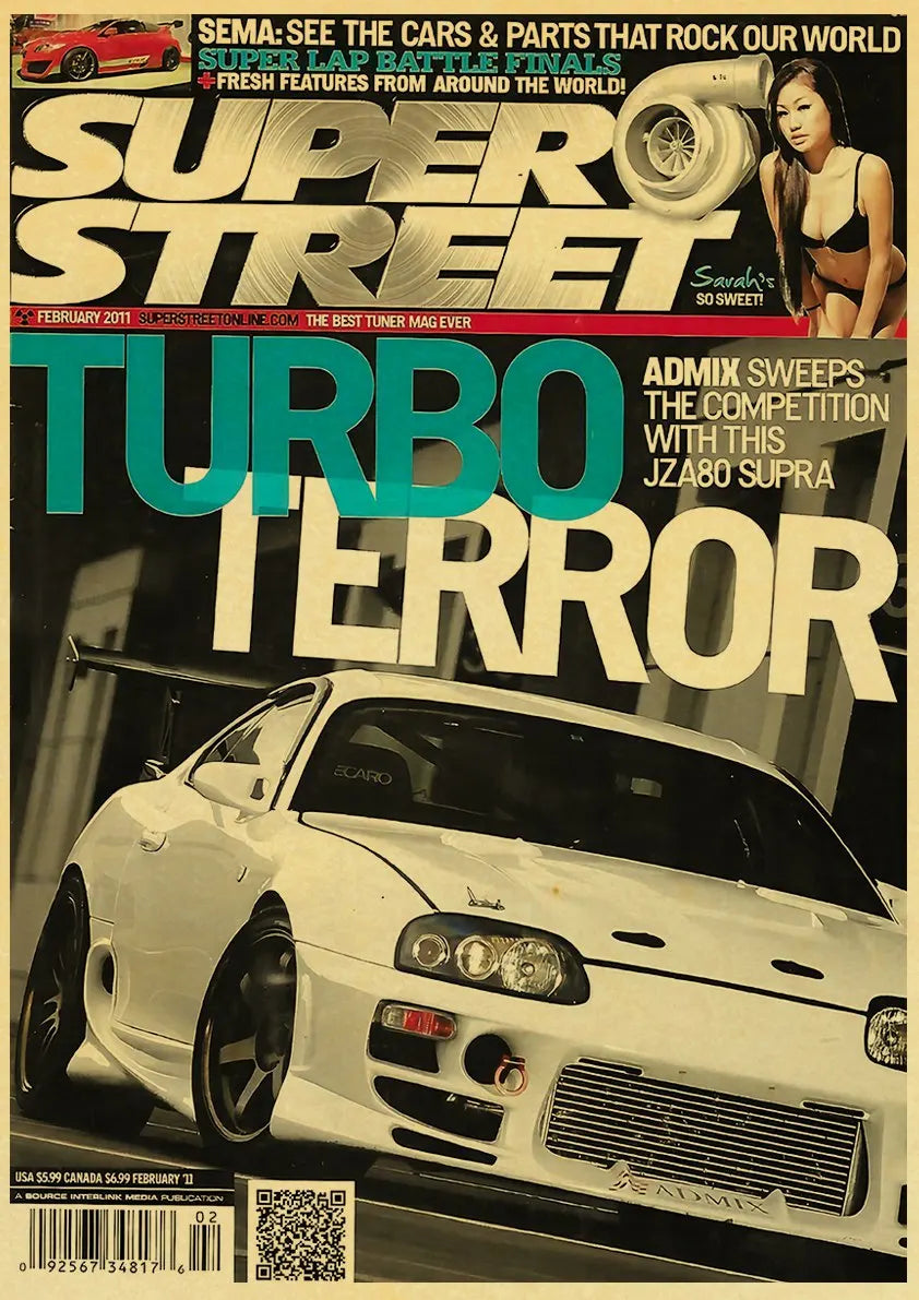 JDM Retro Racing Car Poster Prints - Y092 20 / 42X30cm - Posters
