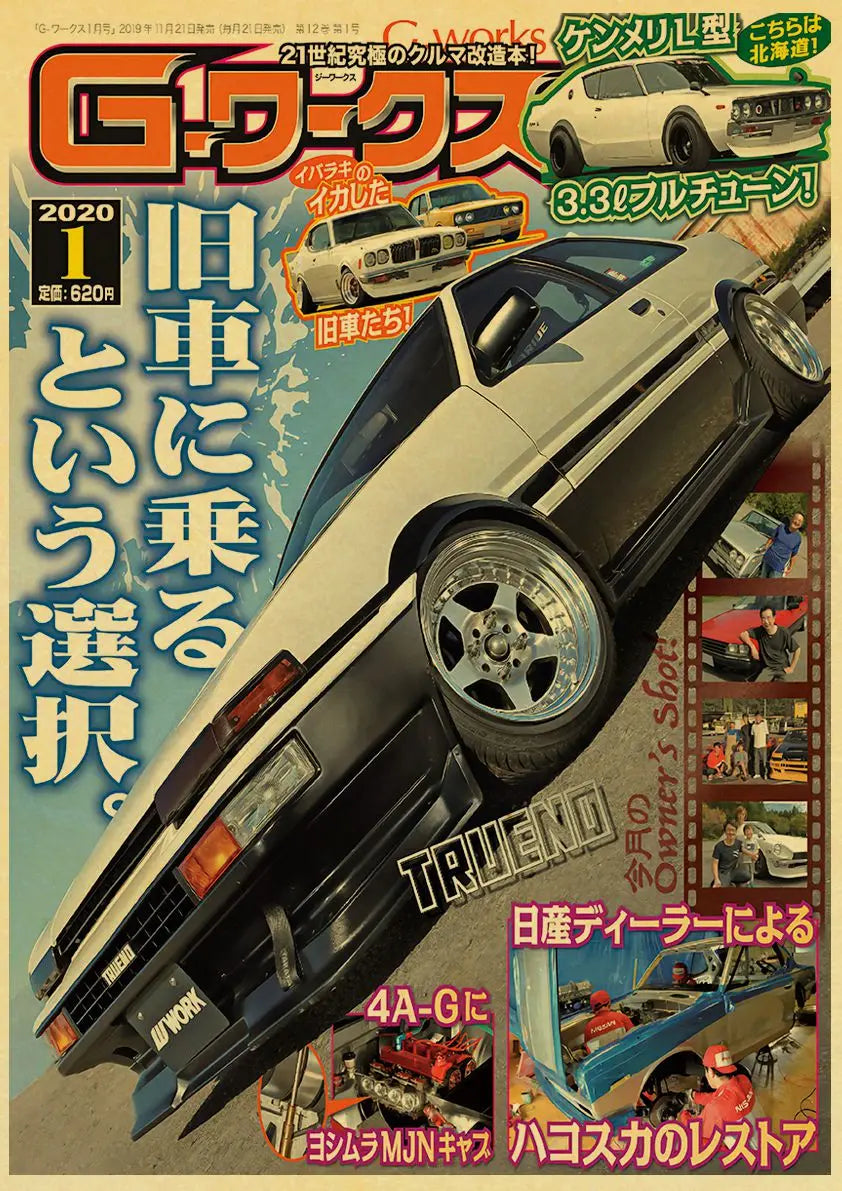 JDM Retro Racing Car Poster Prints - Y092 28 / 42X30cm - Posters