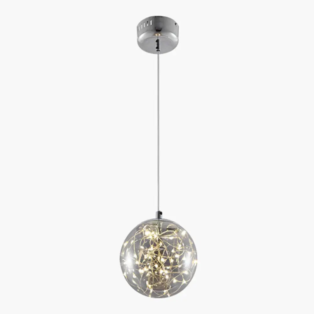 DecorBites™ DecorBites™ LED Kitchen Flush Mount Light - Stainless-Steel Starry Ceiling Lighting with Glass Shade