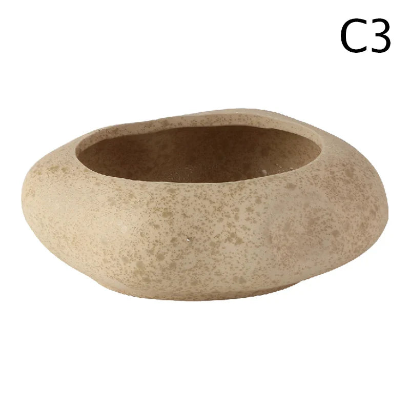 Lotus Seedpod Ceramic Vase Set - C3 - Vase