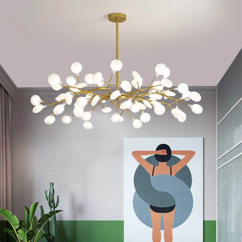 Luxurious Golden LED Chandelier for Home - Chandelier
