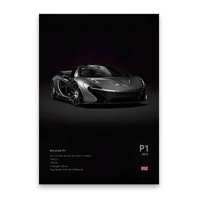 Luxury Car Canvas Wall Art Decor - Posters