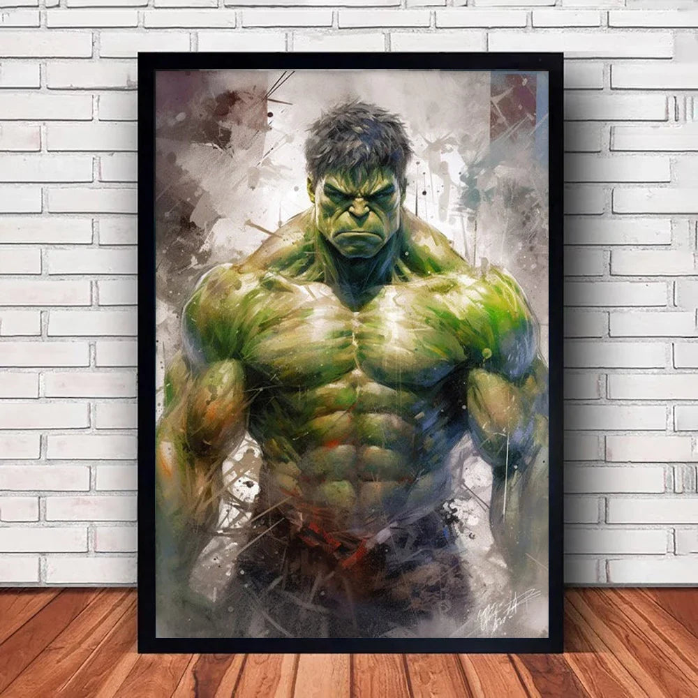 Marvel Canvas Wall Art Print - Superhero Poster - Posters
