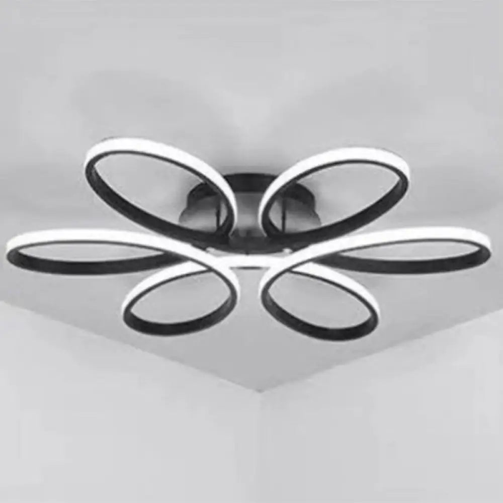 DecorBites™ DecorBites™ Metal Flower LED Flush Mount Ceiling Light for Living Room - Minimalistic & Semi Flush Design