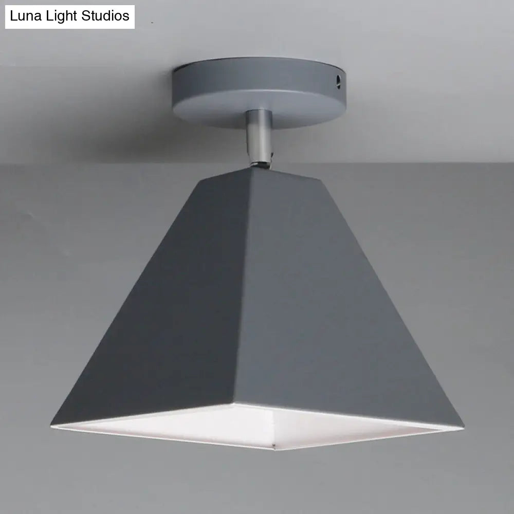 DecorBites™ DecorBites™ Metal Modern Trapezoid Flush Mount Ceiling Light Fixture - 1 Light