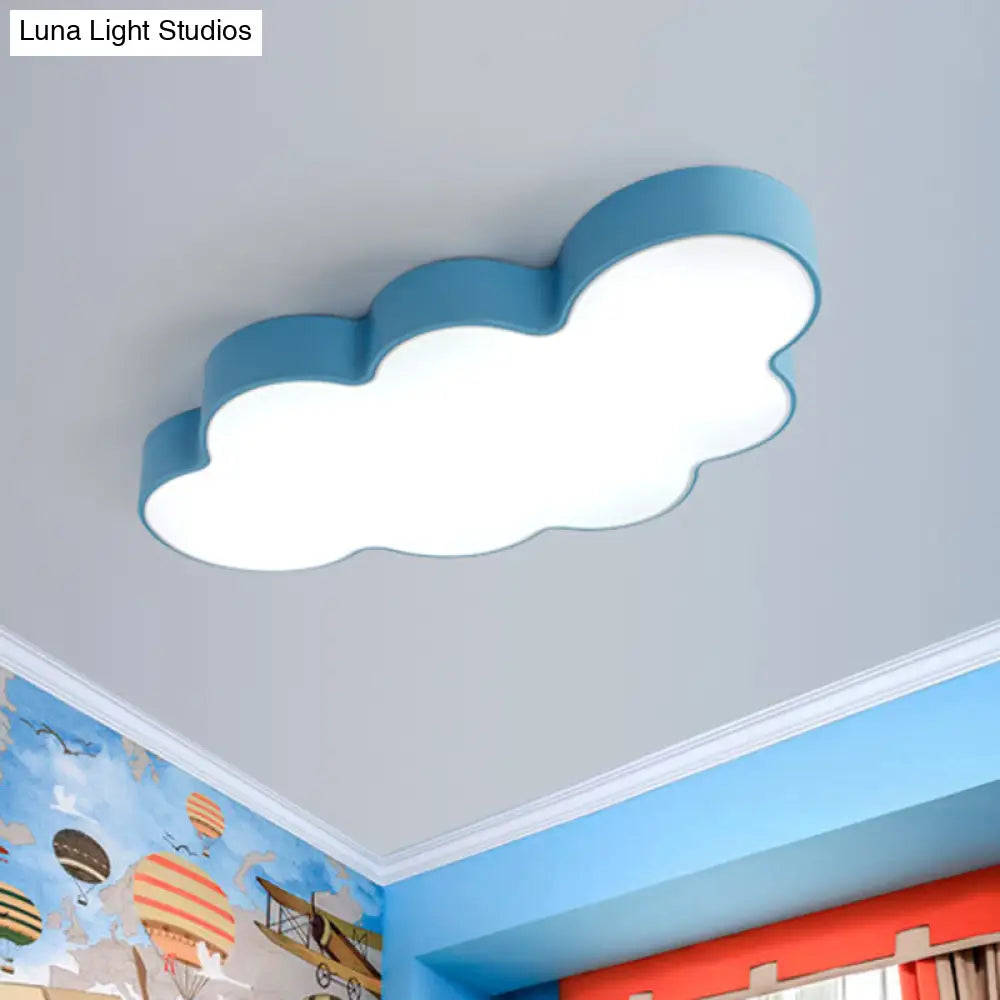 DecorBites™ DecorBites™ Metallic Cloud Flush Mount LED Light for Kid's Room