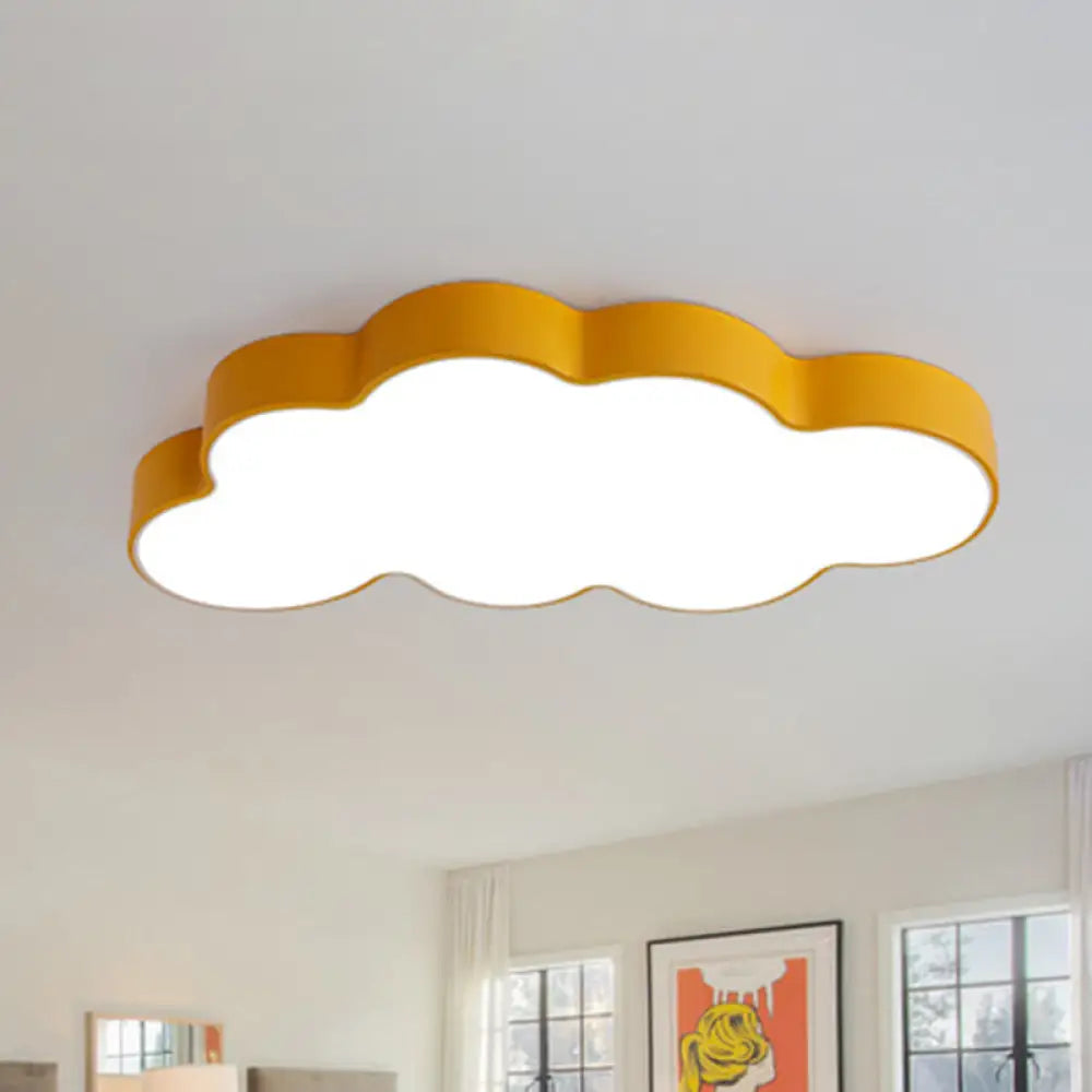 DecorBites™ DecorBites™ Metallic LED Flush Mount for Kids' Rooms with Acrylic Shade