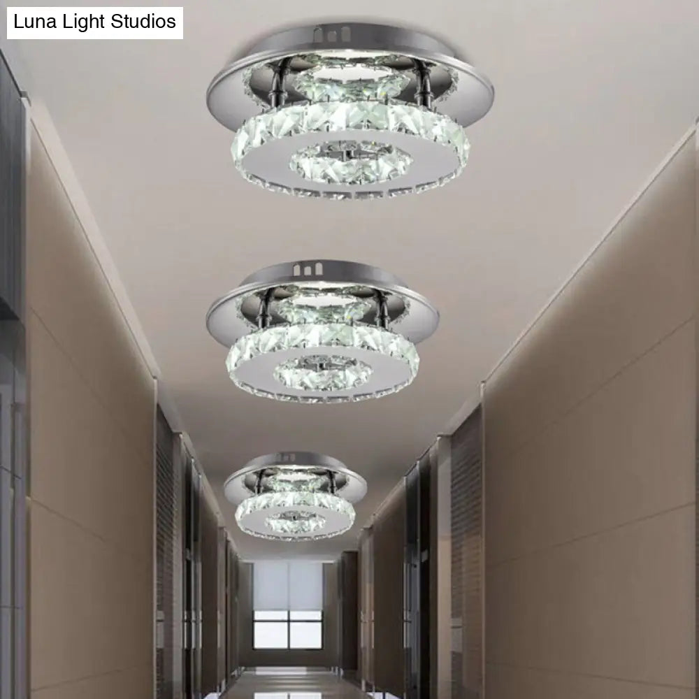 DecorBites™ DecorBites™ Mini Crystal-Encrusted LED Ceiling Light for Bedroom