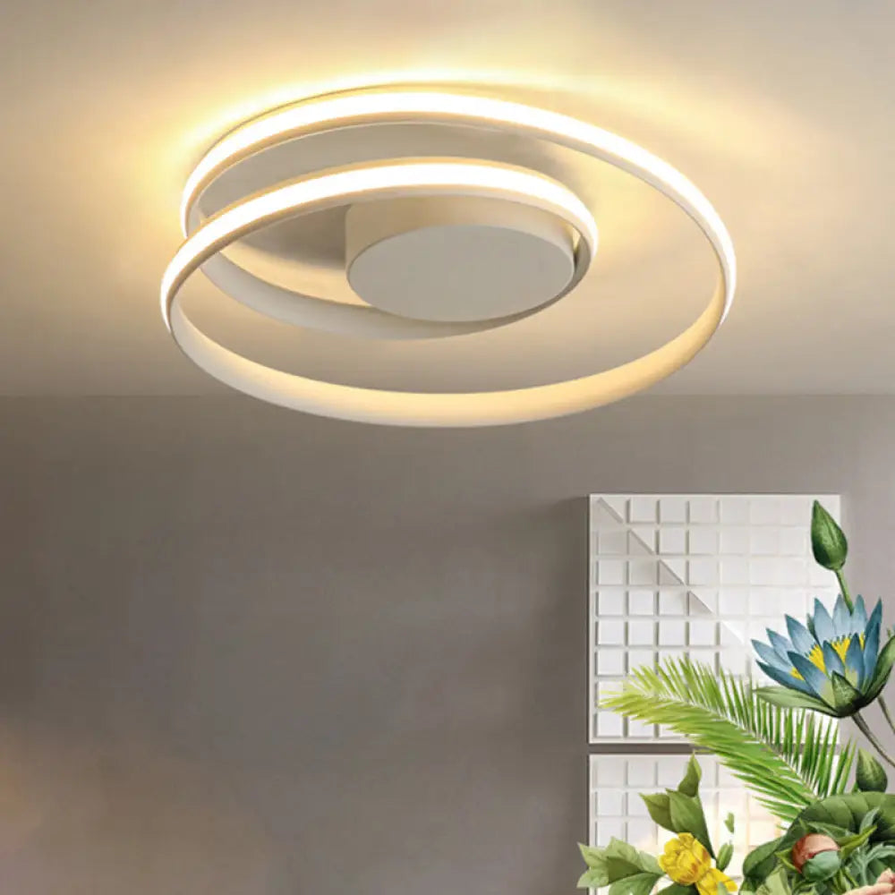 DecorBites™ DecorBites™ Minimalist Aluminum LED Ceiling Light with Seamless Curve Mounting