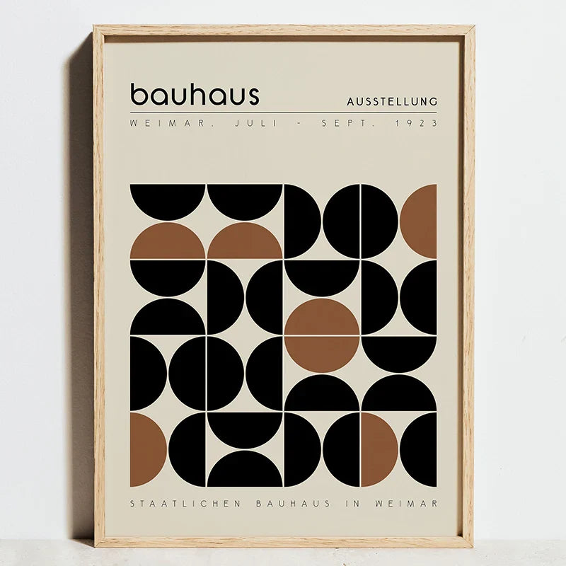’Minimalist Bauhaus Exhibition Posters - Canvas Wall Art’ - Posters