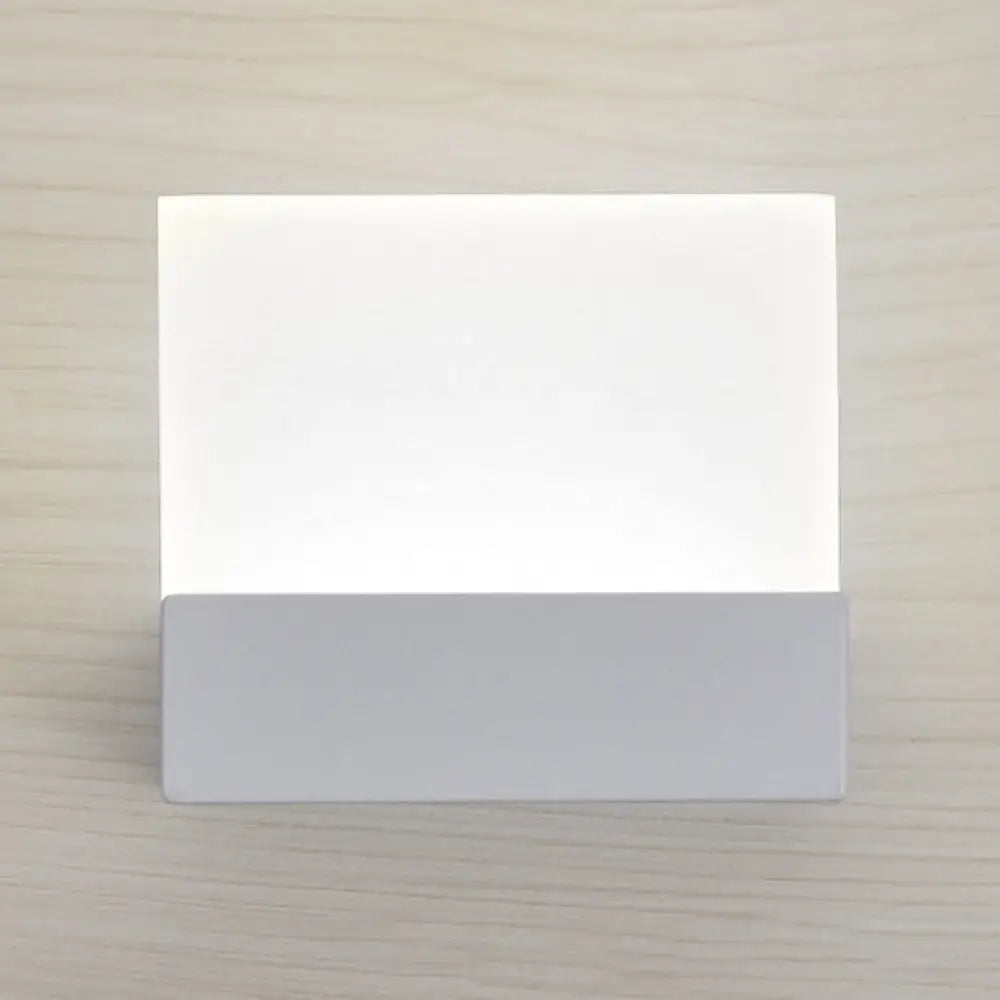 DecorBites™ DecorBites™ Minimalist LED Acrylic Slab Sconce Light - Warm/White Wall Lighting Solution