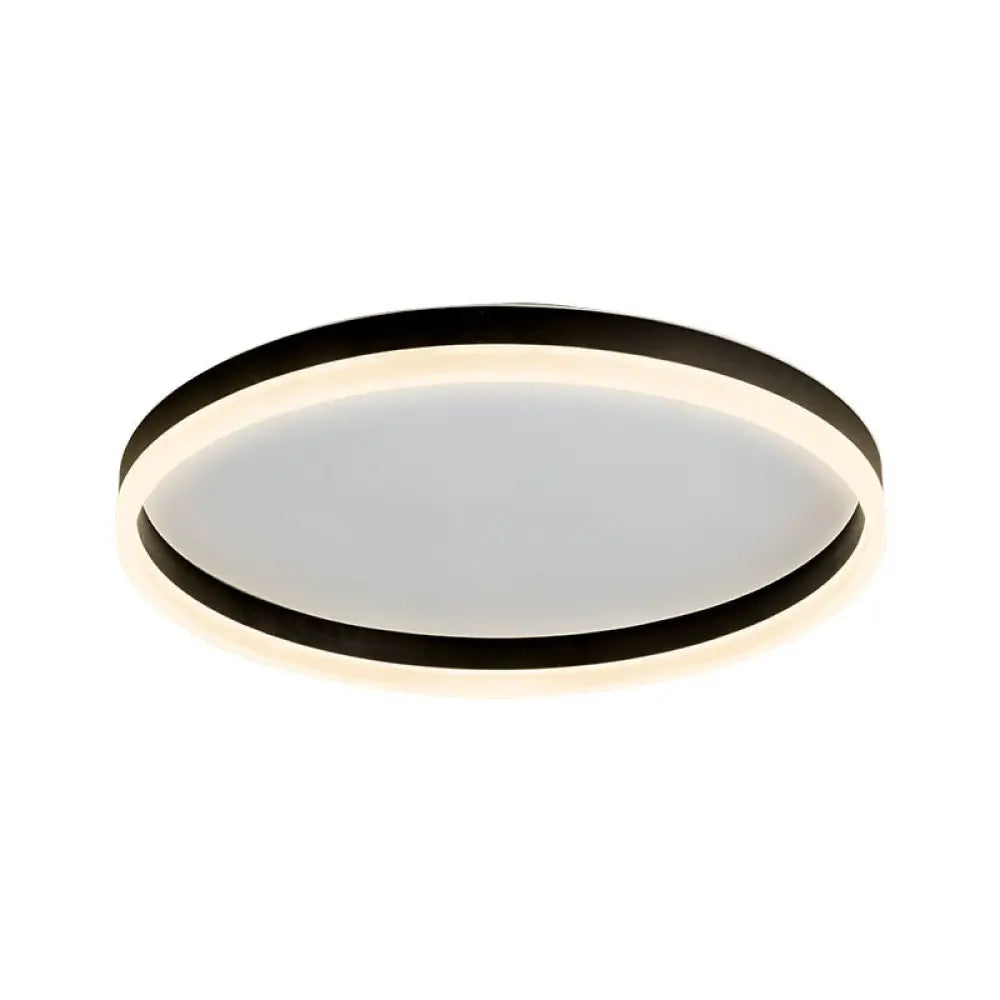 DecorBites™ DecorBites™ Minimalist LED Circular Flush Mount for Bedrooms with Acrylic Cover