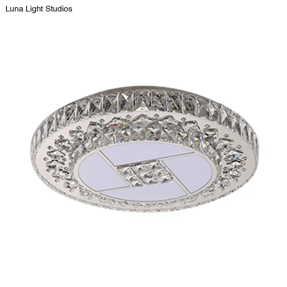 DecorBites™ DecorBites™ Minimalist Stainless Steel LED Pendant Light with Crystal Design