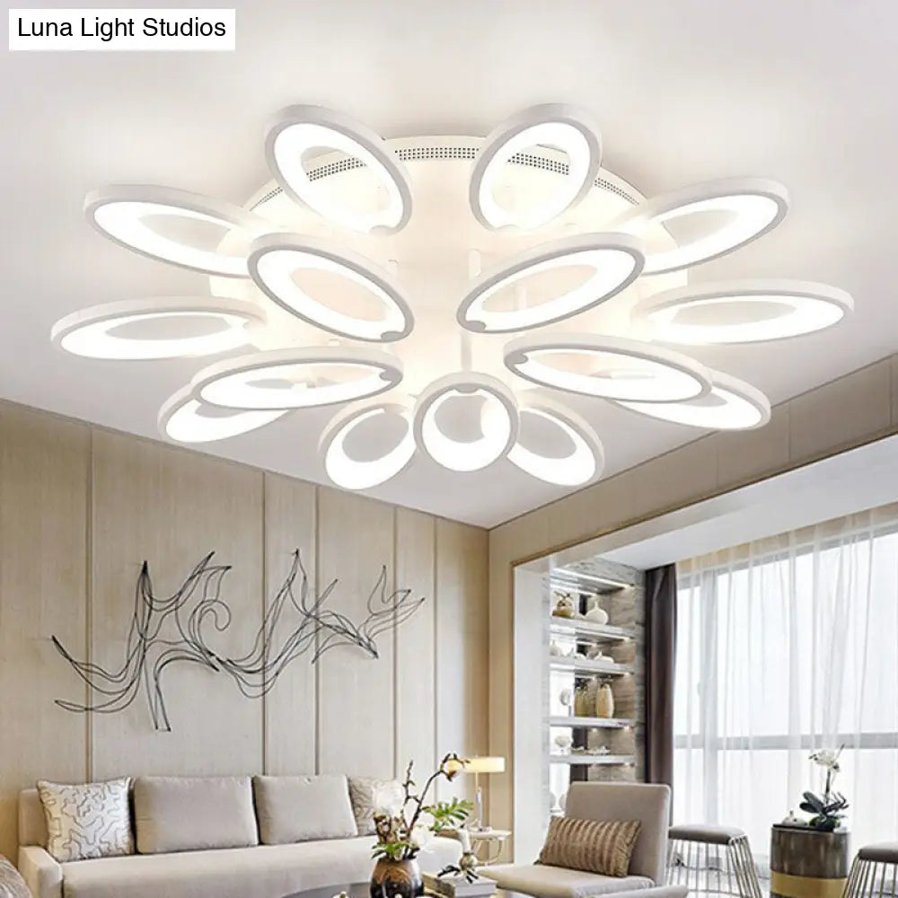 DecorBites™ DecorBites™ Modern Acrylic LED Semi Flush Mount Ceiling Light - Ideal for Living Room
