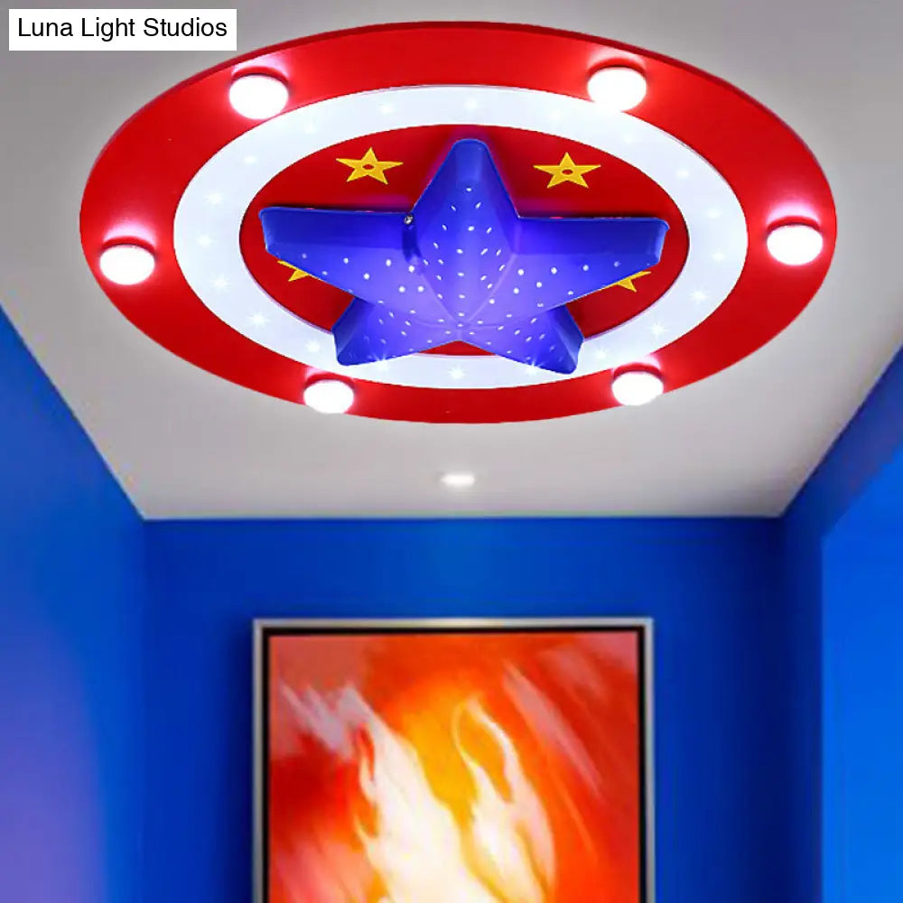 DecorBites™ DecorBites™ Modern Baby Bedroom Ceiling Mount Light with Star Acrylic Flush Light