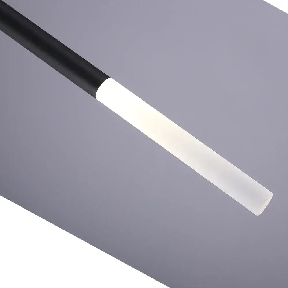 Modern black and white cylinder led pendant light with sleek frosted white and black design for kitchen decorbites cylinder led