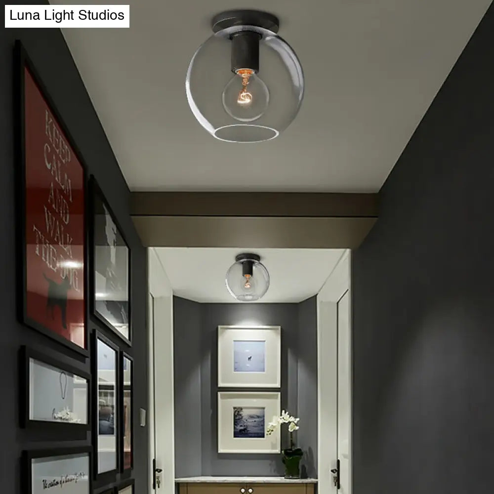 DecorBites™ DecorBites™ Modern Clear Glass Flush Mount Ceiling Light Fixture for Living Room in 3 Finishes