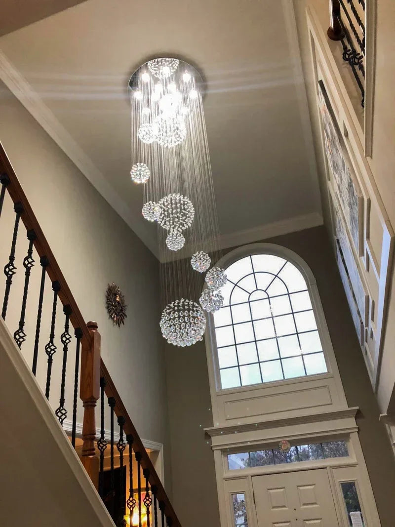 Modern Crystal Raindrop Chandelier - 13 Lights - Chandelier