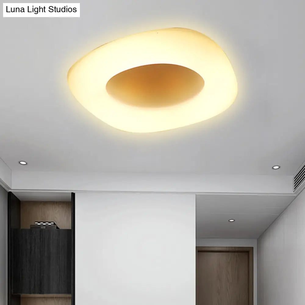 DecorBites™ DecorBites™ Modern Flush Ceiling Light: Circle/Square Acrylic LED Lamp for Porch and Bathroom