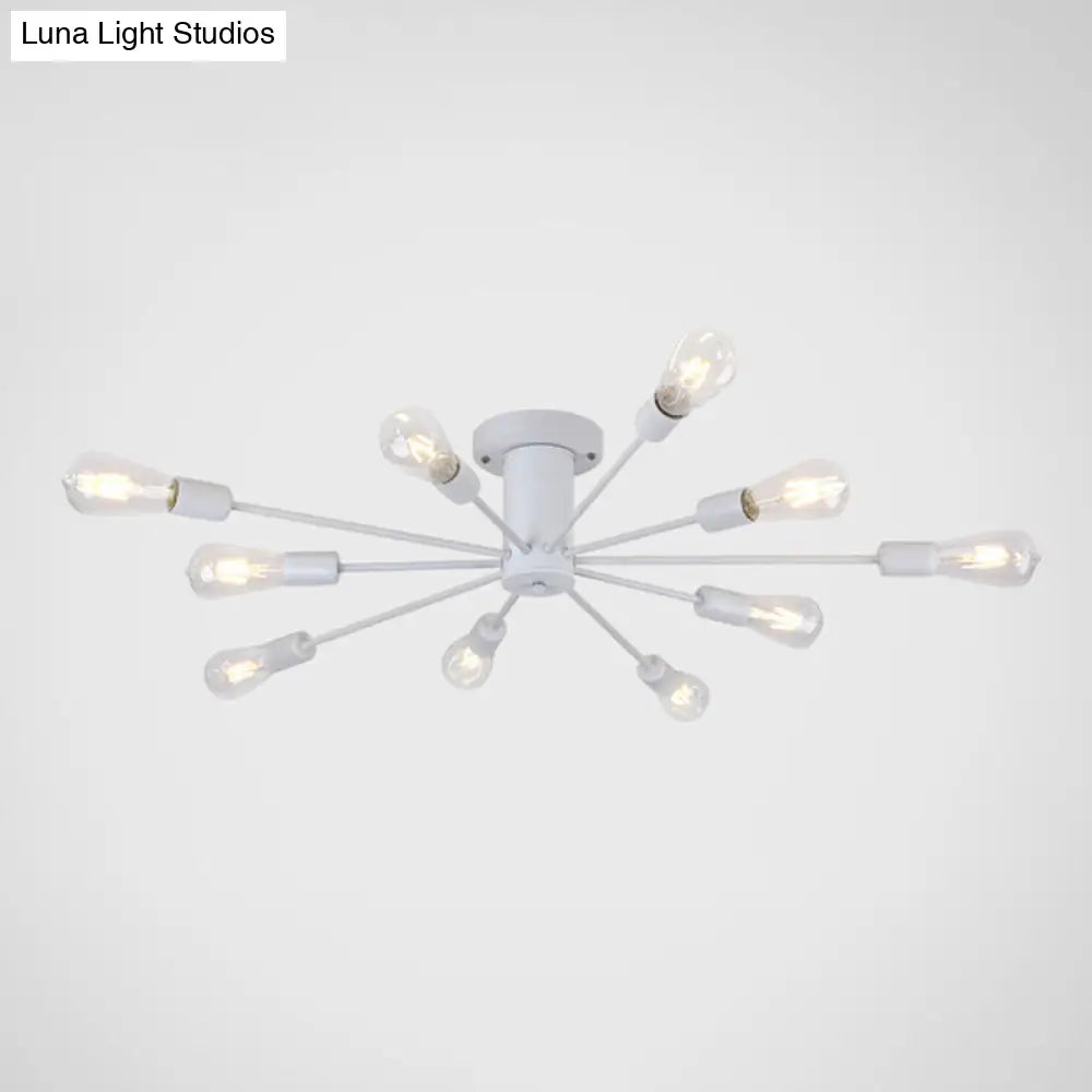 DecorBites™ DecorBites™ Modern Industrial Metal Flush Mount Ceiling Light Fixture