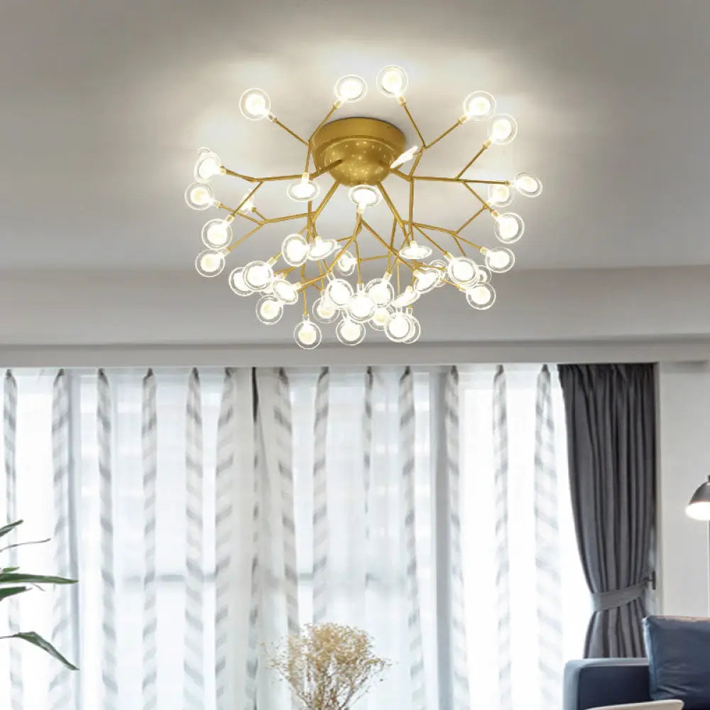 DecorBites™ DecorBites™ Modern Leaf-Shaped LED Ceiling Lamp for Bedroom - Acrylic Flush Mount