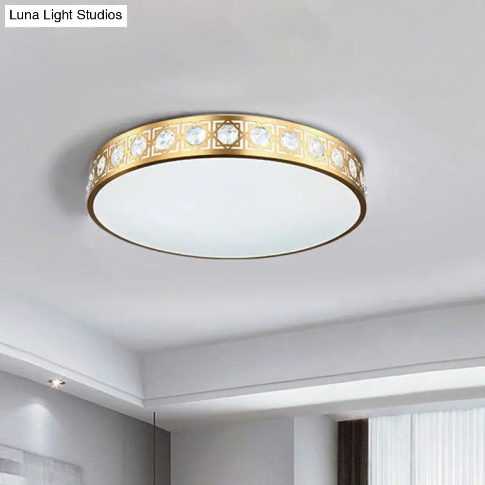 DecorBites™ DecorBites™ Modern LED Flush Mount Crystal Ceiling Lamp for Bedroom - 3 Sizes Available