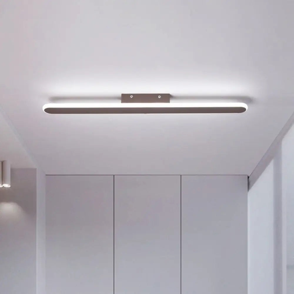 DecorBites™ DecorBites™ Modern Linear Metallic LED Flush Mount Ceiling Light for Corridor