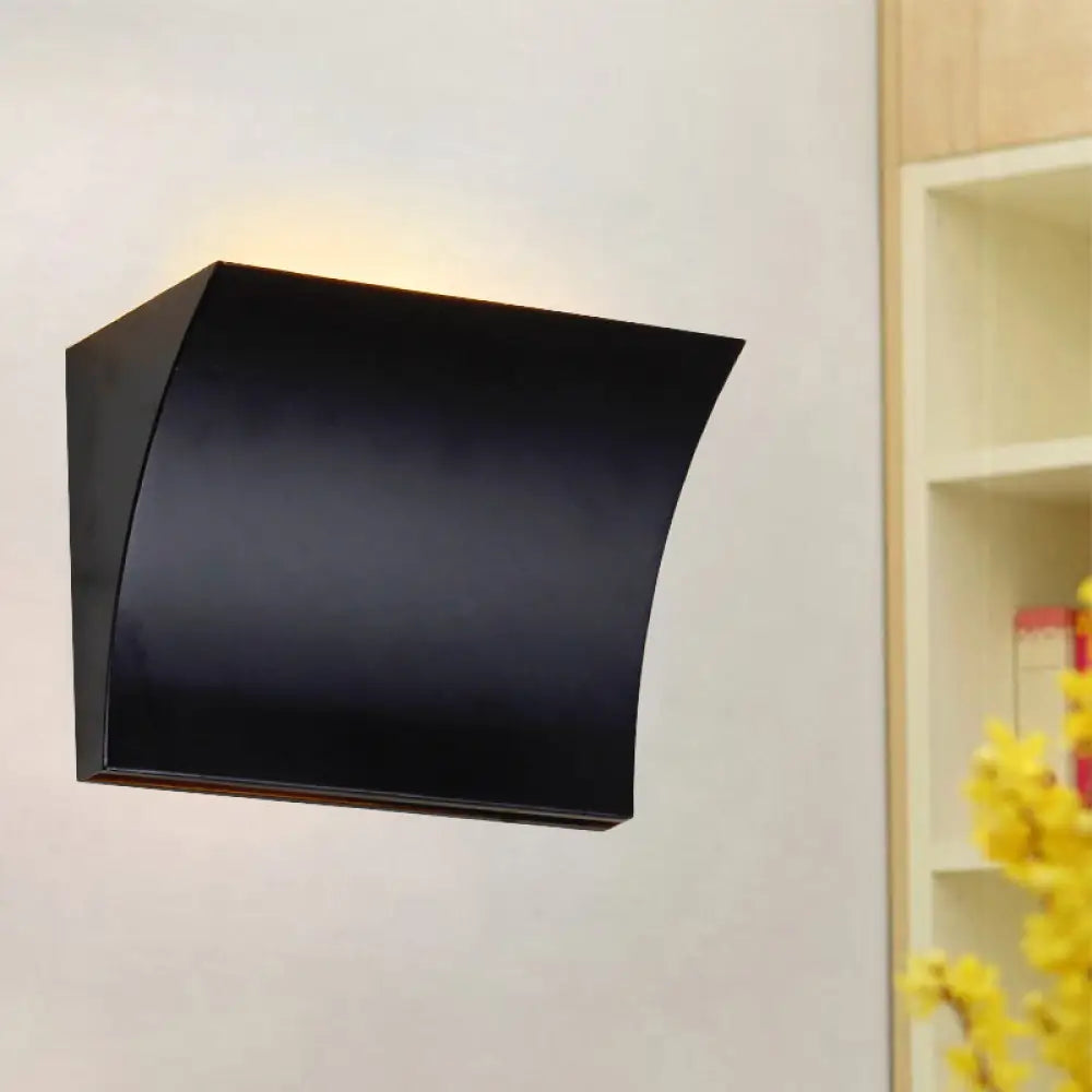 DecorBites™ DecorBites™ Modern Metal LED Wall Sconce Light Fixture for Living Room - Black/Silver Slide Design