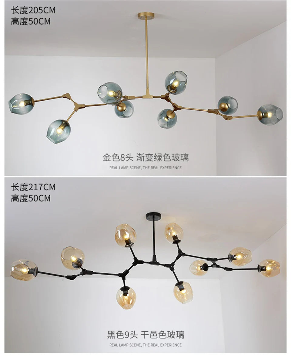 Modern Nordic Glass Chandeliers with LED - Chandelier