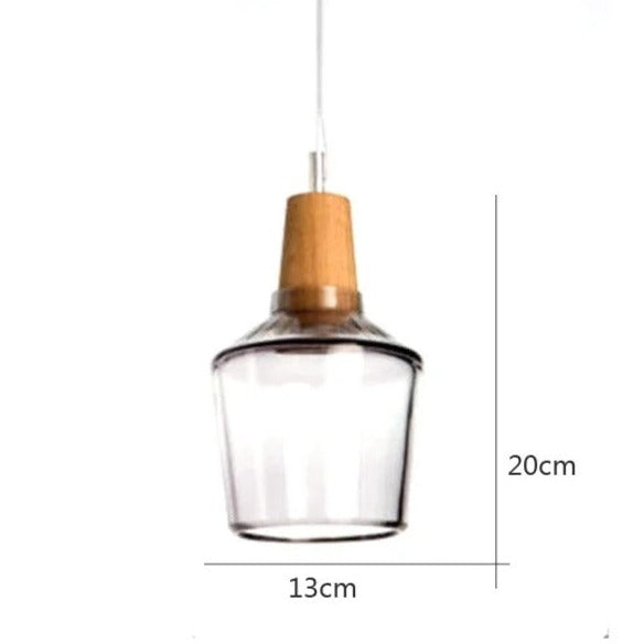 Modern Nordic Glass Light Fixtures - A / Clear