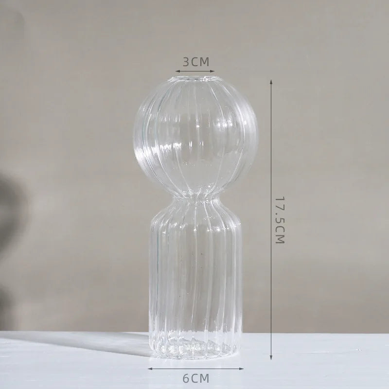 Modern Nordic Glass Vases Set for Home and Wedding - Z - Vase