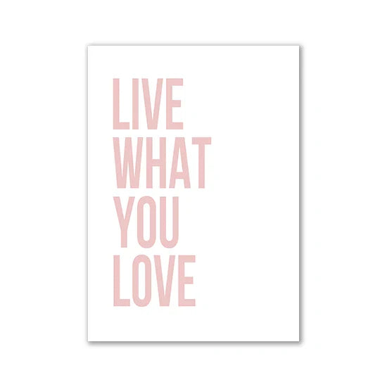 Modern Pink Room Decor - Wall Art Canvas - Posters