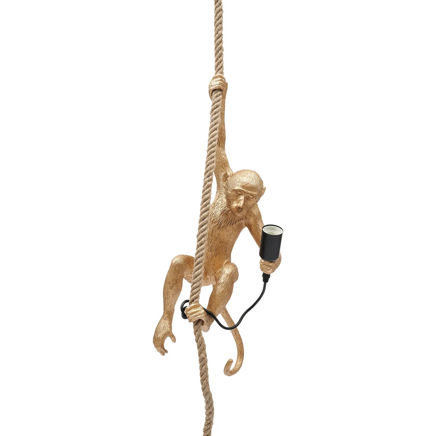 Monkey Rope Chandelier Pendant Light - Gold / United States