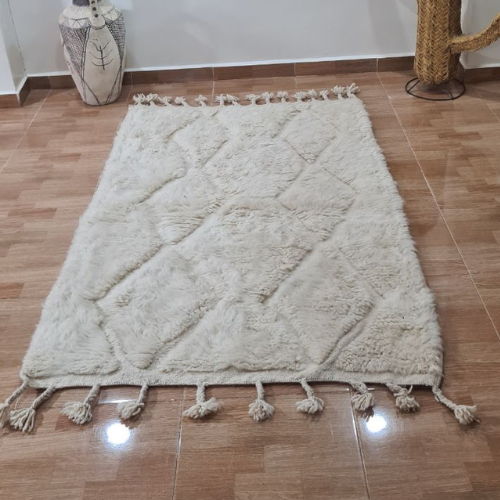 Moroccan Handmade Beni Ouarain Rug 1.5m x 1m - Moroccan Rugs