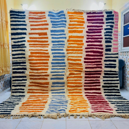 Moroccan Handmade Beni Ouarain rug 3m x 2.5m - Moroccan Rugs