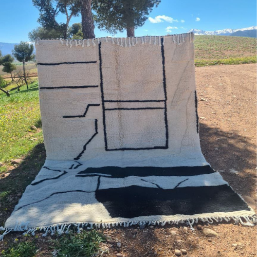 Moroccan Handmade Beni Ouarain Rug 3m x 2m - Moroccan Rugs