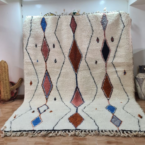 Moroccan Handmade Beni Ouarain Rug 3m x 2m - Moroccan Rugs