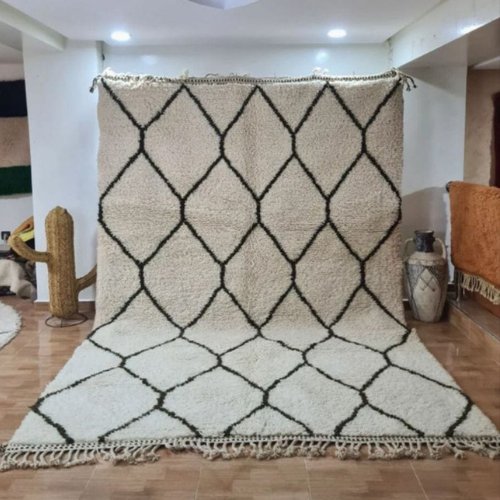 Moroccan Handmade Beni Ouarain Rug 3m x 2m - Moroccan Rugs