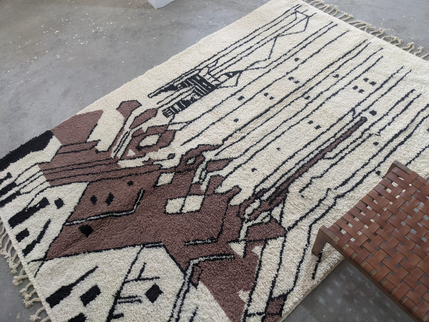 Moroccan Handmade Traditional Azilal Rug 317 X 215 Cm - Moroccan Rugs