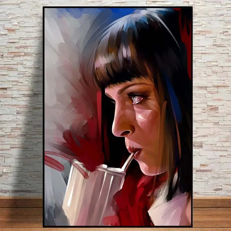 Movie Pulp Fiction Canvas Wall Art - Posters