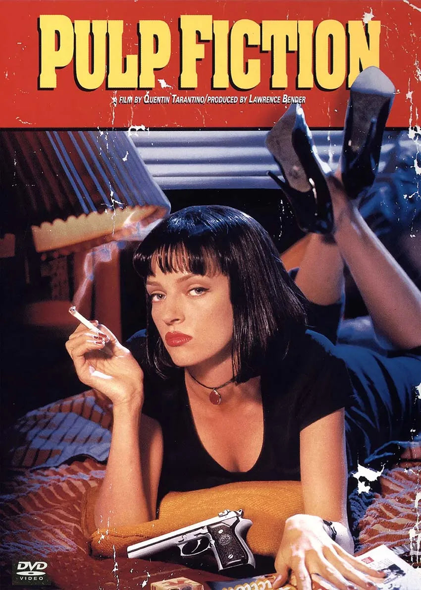 Movie Pulp Fiction Canvas Wall Art - Yellow / 20x30cm No Frame - Posters