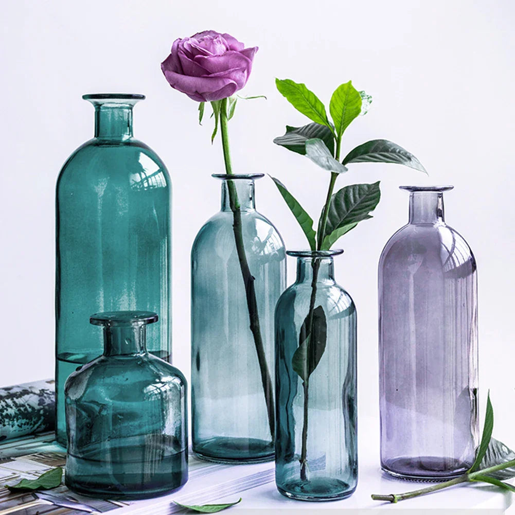 Multicolor European Glass Vase Decoration - Home Gift - Vase