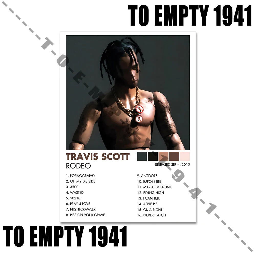 Music Album Covers Poster Set - 70X100cm Unframed / 3 - Posters