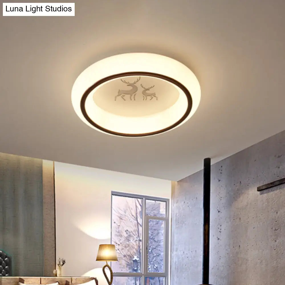 DecorBites™ DecorBites™ Nordic Acrylic LED Ceiling Light with Elk/Star/Hot Air Balloon Pattern - Flush Mount