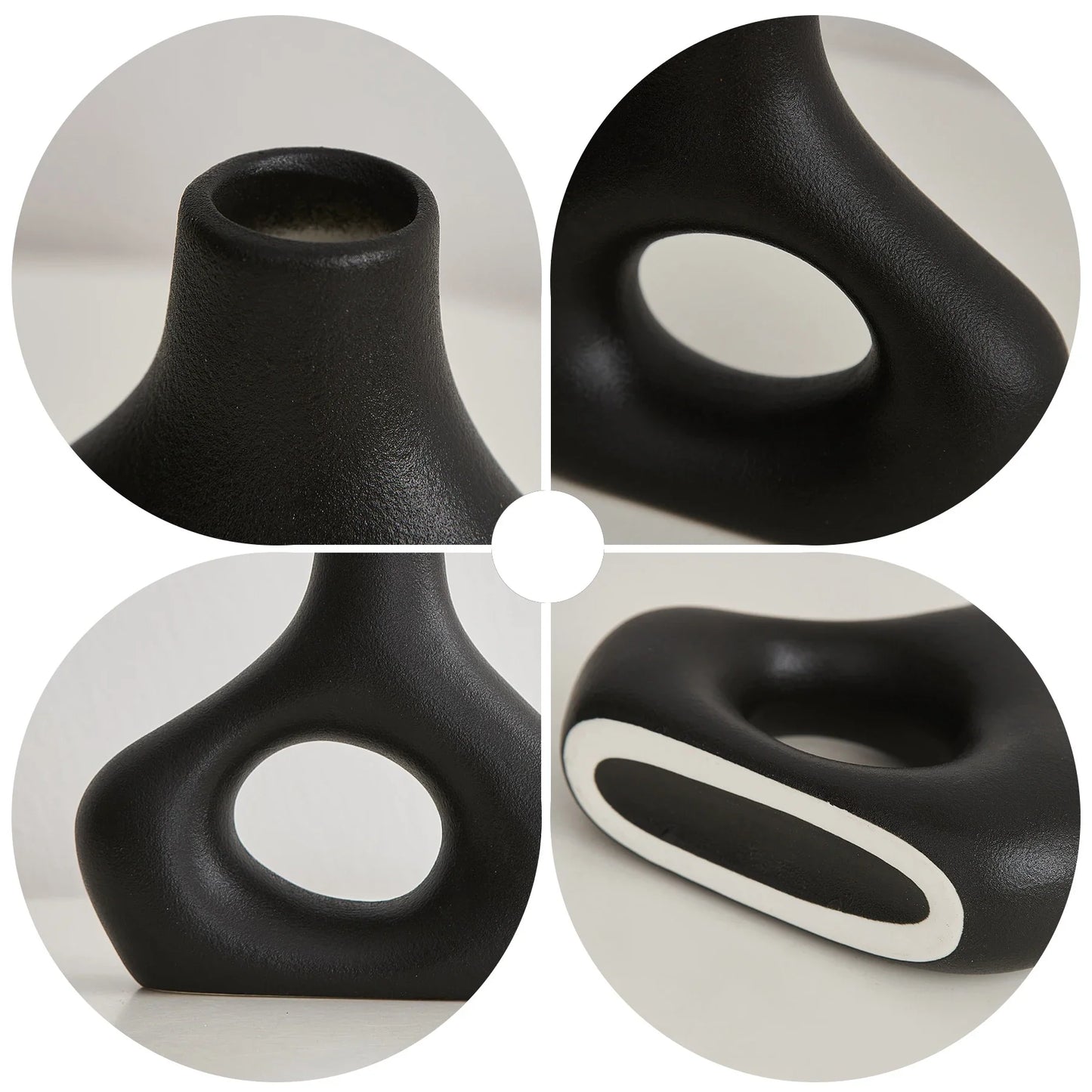 Nordic Ceramic Flower Vase Home Decor - Vase