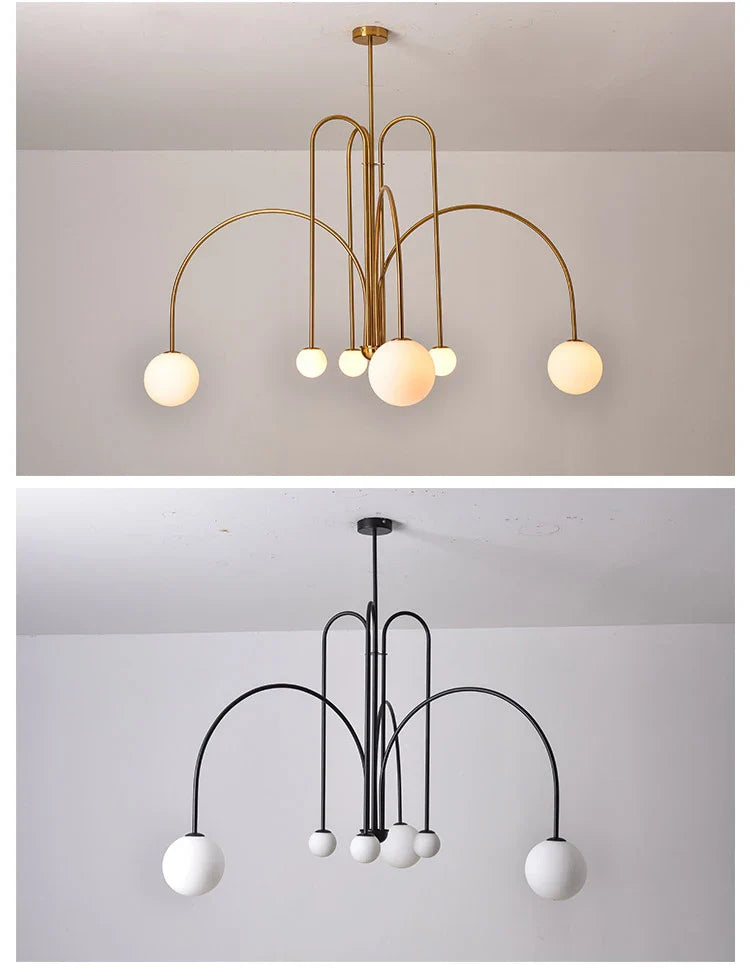 Nordic Comet Glass Ball Chandelier - Elegant Home Décor - Chandelier